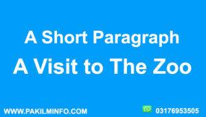 A Visit to The Zoo Paragraph