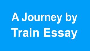 A Journey by Train Essay
