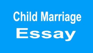 Child Marriage Essay