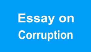 Corruption Essay