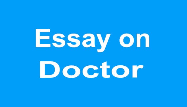 Essay on Doctor