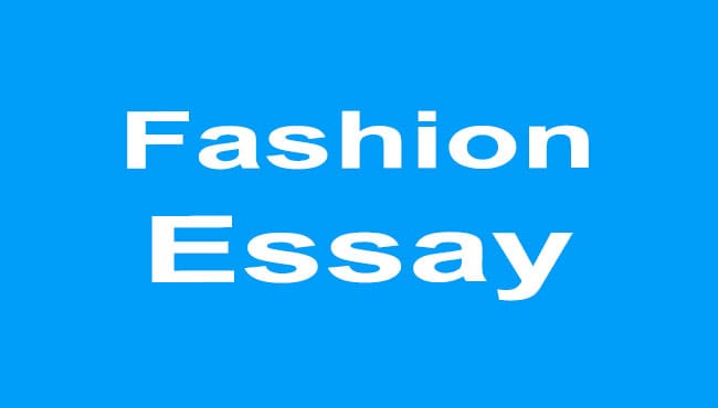 Essay on Fashion