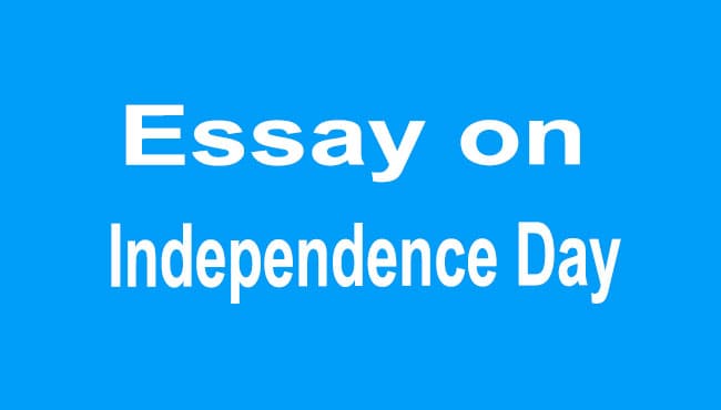 Essay on Independence day