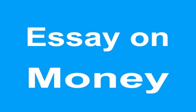 Essay on money