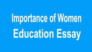 Importance of Women Education Essay