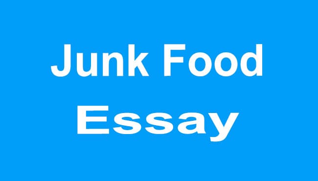 Junk Food Essay
