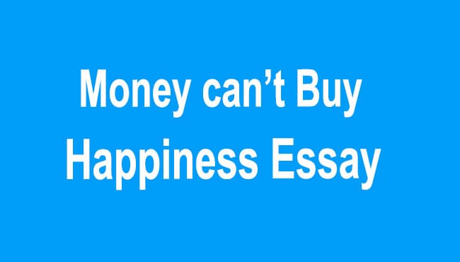 money can't buy happiness essays