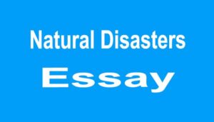 Natural Disasters Essay