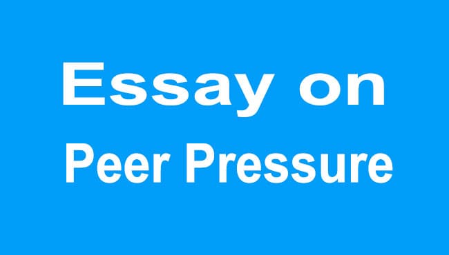 Peer Pressure Essay
