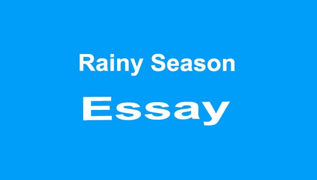 Rainy Season Essay