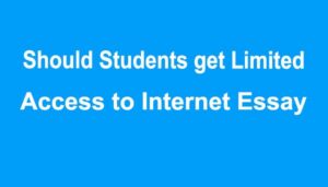 Should Students get Limited Access to Internet