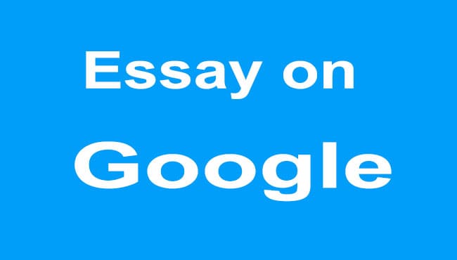 Essay on Google