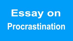 Essay on Procrastination