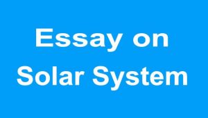 Essay on Solar System