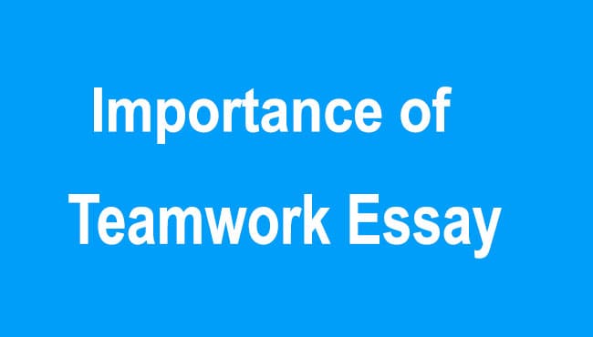 Importance of Teamwork Essay